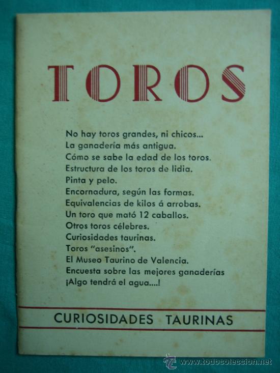 Libros antiguos: TOROS curiosidades taurinas - Foto 1