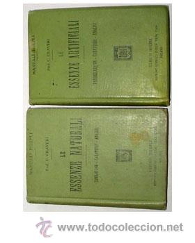 Libros antiguos: LE ESSENZE NATURALI Y ARTIFICIALI. - Foto 1
