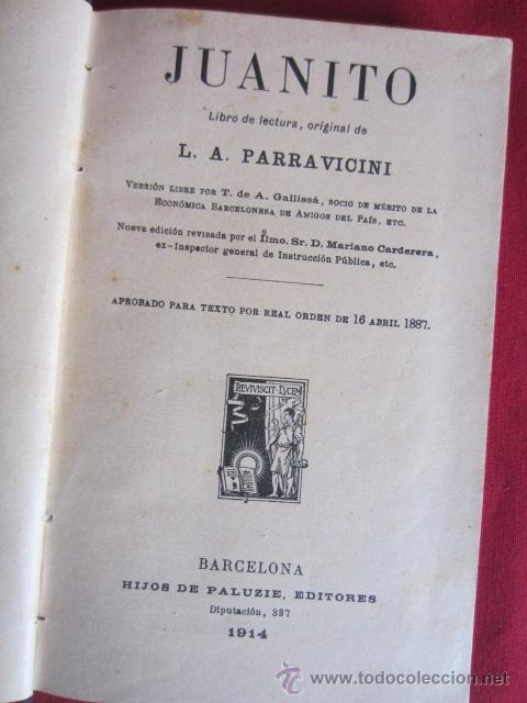 Libros antiguos: JUANITO - L.A. PARRAVICINI - 1914 - Foto 2