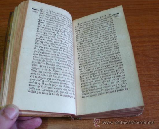 Libros antiguos: HISTOIRE DU PRINCE EUGENE DE SAVOYE. 1777. 5 TOMOS (COMPLETO). - Foto 3