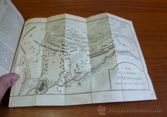 Libros antiguos: HISTOIRE DU PRINCE EUGENE DE SAVOYE. 1777. 5 TOMOS (COMPLETO). - Foto 15
