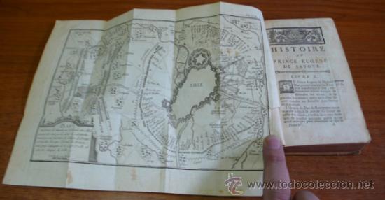 Libros antiguos: HISTOIRE DU PRINCE EUGENE DE SAVOYE. 1777. 5 TOMOS (COMPLETO). - Foto 17