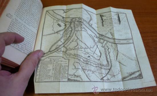 Libros antiguos: HISTOIRE DU PRINCE EUGENE DE SAVOYE. 1777. 5 TOMOS (COMPLETO). - Foto 21