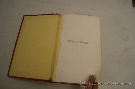 Libros antiguos: Libro Elisenda de Moncada, de finales s.XIX - Foto 3
