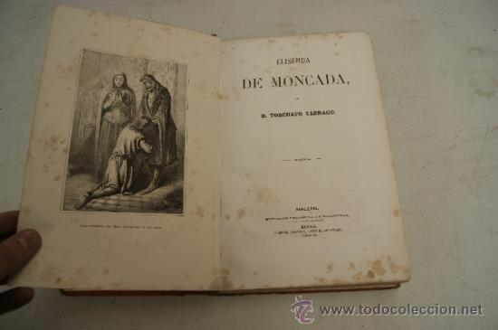Libros antiguos: Libro Elisenda de Moncada, de finales s.XIX - Foto 4