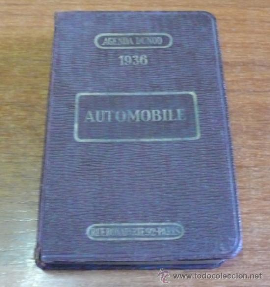 Livres anciens: AGENDA DUNOD. AUTOMOBILE. MOHR, GEORGES. 1936.