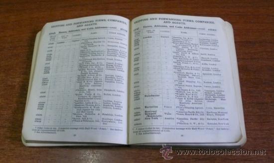 Libros antiguos: EVERYBODYS POCKET CODE. SAUNDERS, W. M. RARO C&Oacute;DIGO DE TEL&Eacute;GRAFOS. PRIMERA EDICI&Oacute;N. 1911. - Foto 3