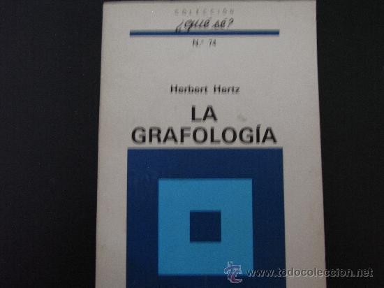 Libros antiguos: La Grafolog&iacute;a. Herbert Hertz. - Foto 1