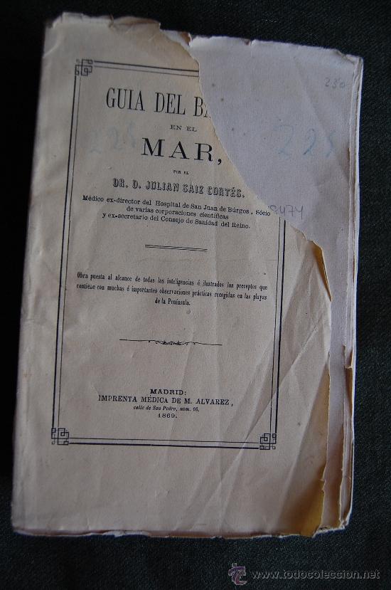 Libros antiguos: GUIA DEL BA&Ntilde;ISTA EN EL MAR - Foto 1