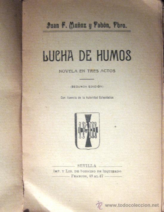 Libros antiguos: MU&Ntilde;OZ Y PAB&Oacute;N. LUCHA DE HUMOS. CIRCA 1920 - Foto 2