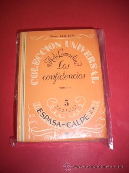 Libros antiguos: LAMARTINE, A. de - Las confidencias - Foto 1