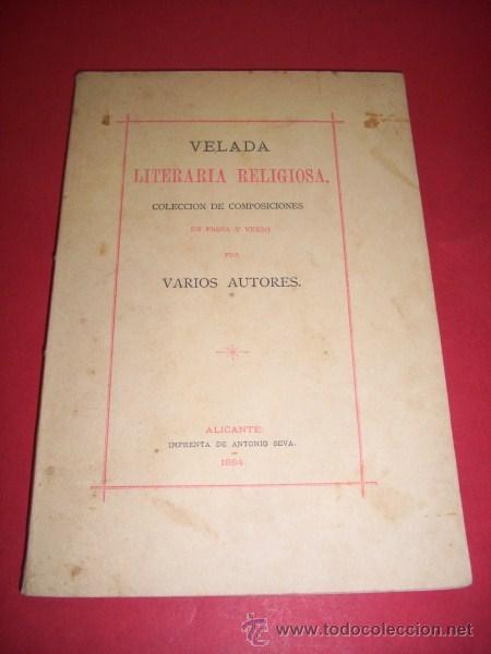 Libros antiguos: VELADA literaria religiosa : colecci&oacute;n de composiciones en prosa y verso - Foto 1