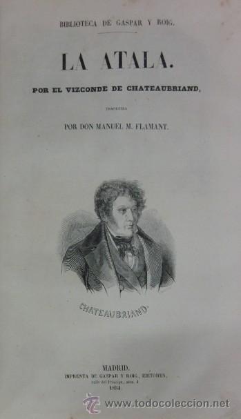 Libros antiguos: 8 OBRAS DEL VIZCONDE DE CHATEAUBRIAND - Foto 5