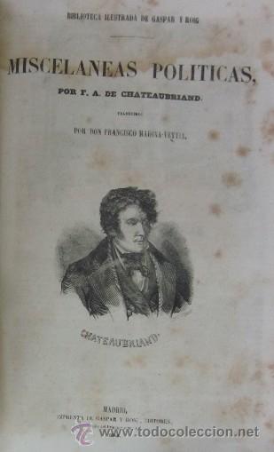 Libros antiguos: 8 OBRAS DEL VIZCONDE DE CHATEAUBRIAND - Foto 10