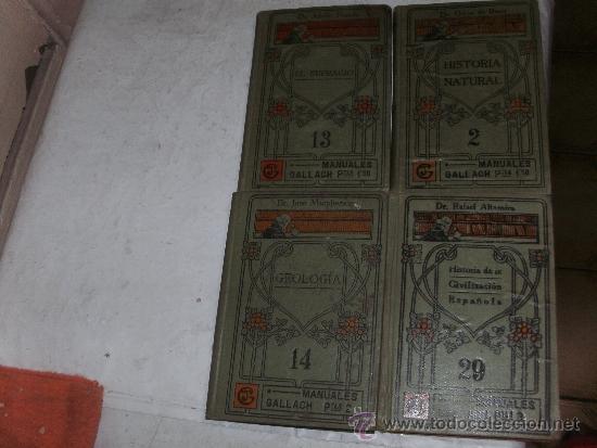 Libros antiguos: MANUALES GALLACH - 5 MANUALES - - Foto 1