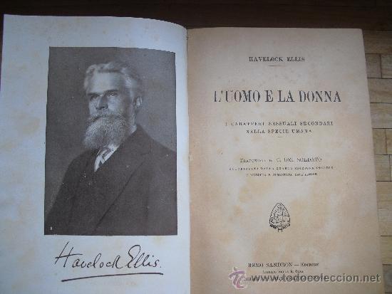 Libros antiguos: LUomo e la donna. Ellis, Havelock - Foto 1