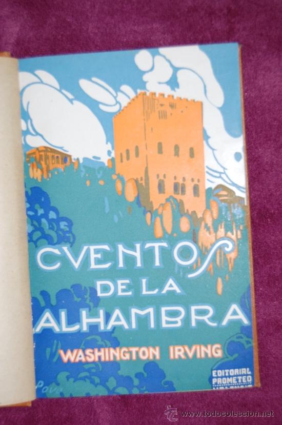 Libros antiguos: Cuentos de la Alhambra / Washington Irving - Foto 2
