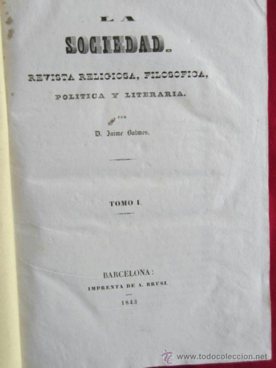Libros antiguos: LA SOCIEDAD - 1843 - Foto 3