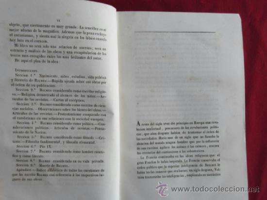 Libros antiguos: VIDA DE BALMES - 1848 - Foto 3