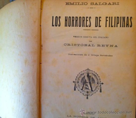 Libros antiguos: Novelas de Emilio Salgari y otros - Foto 3