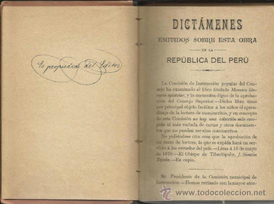 Libros antiguos: &rdquo;EL MOSAICO&rdquo; LITERARIO EPISTOLAR - Foto 3