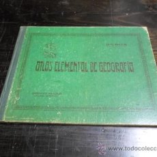 Libros antiguos: MIRANDA, ATLAS ELEMENTAL DE GEOGRAFIA, GRAFICAS ALCALA, MALAGA, 1924