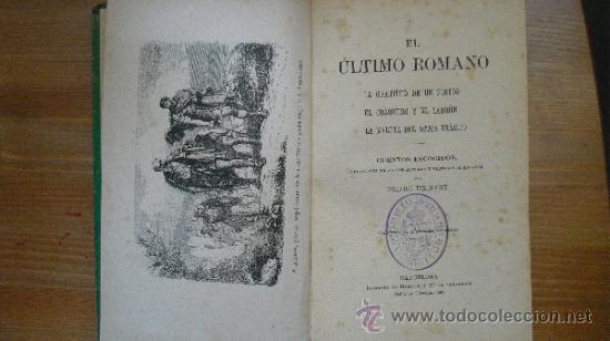 Libros antiguos: El &uacute;ltimo romano. Umbert, Pedro - Foto 1
