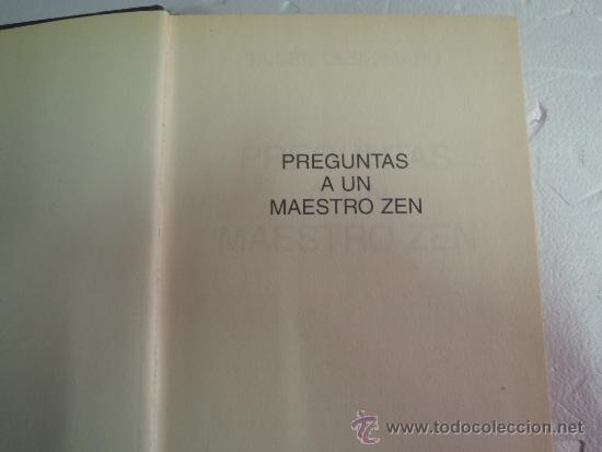 Libros antiguos: PREGUNTAS A UN MAESTRO ZEN TAISEN DESHIMARU - Foto 2