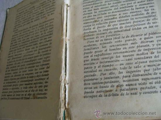 Libros antiguos: El tunel, Bernhard Kellermannr. Ed. Cervantes. - Foto 2