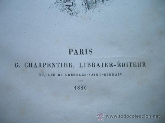Libros antiguos: Grabados 1880 Fromont jeune et Risler ain&eacute;. Daudet, Alphonse. Folio.- - Foto 6