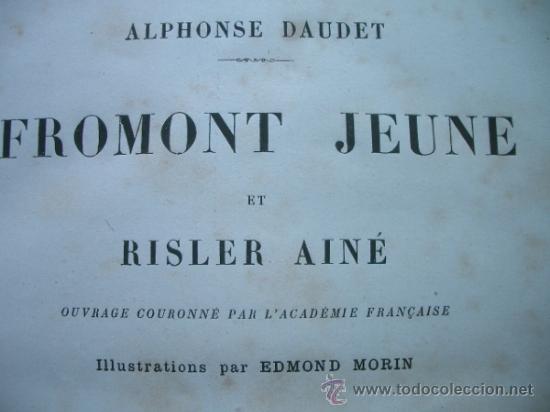 Libros antiguos: Grabados 1880 Fromont jeune et Risler ain&eacute;. Daudet, Alphonse. Folio.- - Foto 5