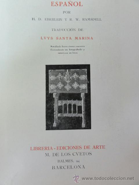Libros antiguos: TRATADO PRACTICO DEL MUEBLE ESPA&Ntilde;OL - Foto 3