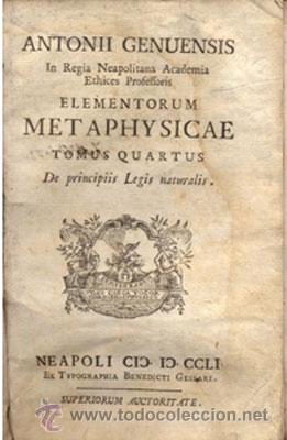 Libros antiguos: ELEMENTORUM METAPHYSICAE &ndash; A&Ntilde;O 1751 - Foto 2