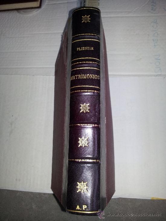 Libros antiguos: MATRIMONIOS. PLISNIER - Foto 1