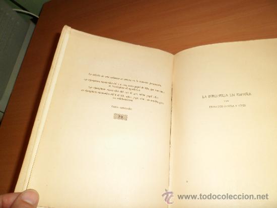 Libros antiguos: LIBRO: BIBLIOFILIA (1949) - Foto 4