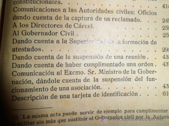 Libros antiguos: OPOSICIONES DE POLICIA CONTESTACIONES AL PROGRAMA (1920) - Foto 12