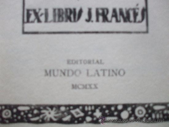 Libros antiguos: EL MUERTO, Jose Frances, 1 Edicion 1920 - Foto 4