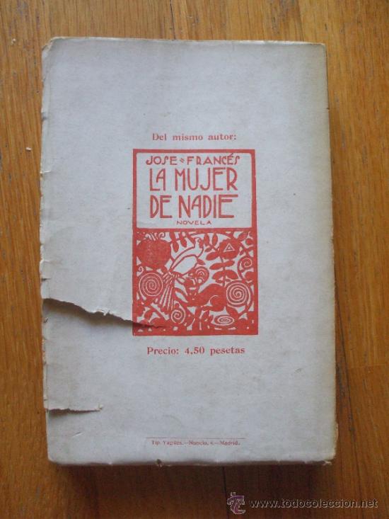Libros antiguos: EL MUERTO, Jose Frances, 1 Edicion 1920 - Foto 3