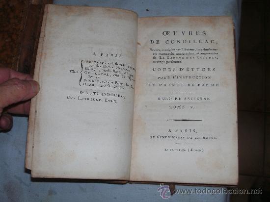 Libros antiguos: OEUVRES DE CONDILLAC - - Foto 2