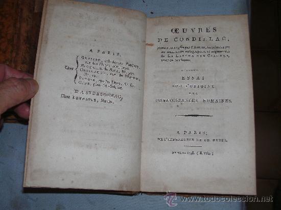 Libros antiguos: OEUVRES DE CONDILLAC - - Foto 3