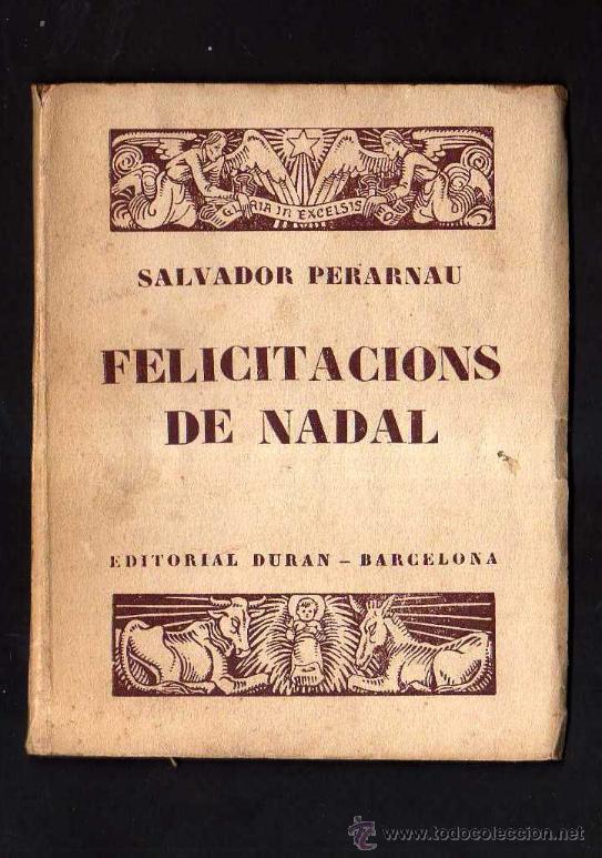 Libros antiguos: Felicitacions de NADAL. - Foto 1