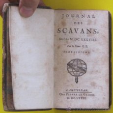 Libros antiguos: JOURNAL DES SÇAVANS SAVANTS. A AMSTERDAM, CHEZ PIERRE LE GAND, 1679.