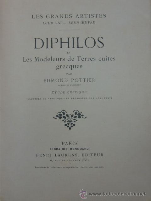 Libros antiguos: Diphilos et Les Modeleurs de Terres cuites grecques - Foto 2