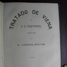 Libros antiguos: 1867 TRATADO DE VIENA G.G.GERVINUS . Lote 39330054
