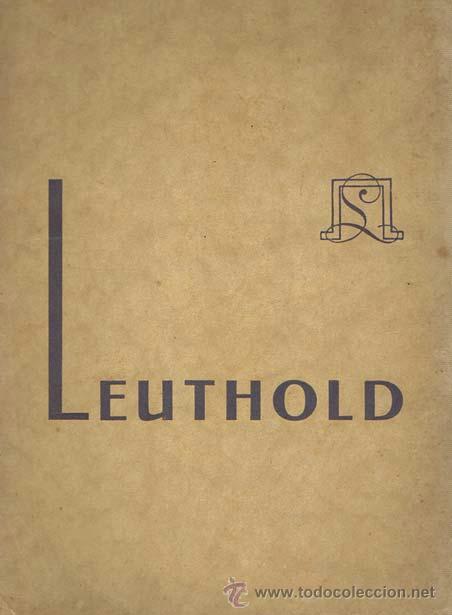 Libros antiguos: LEUTHOLD. 1930. Cat&aacute;logo. Normal - Foto 1