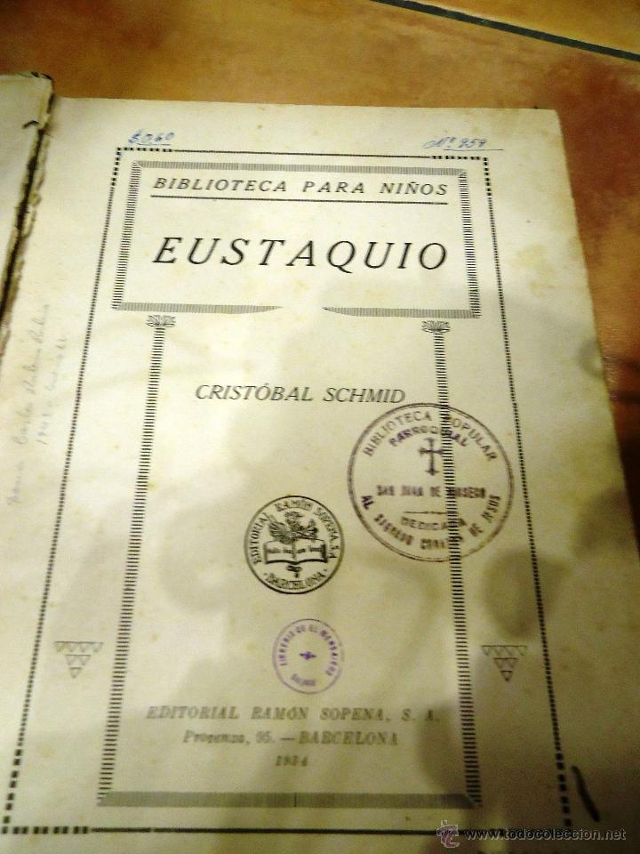 Libros antiguos: LIBRO ANTIGUO  CRISTOBAL SCHMID EUSTAQUIO - Foto 2