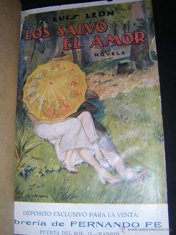 Libros antiguos: 1920 - LUIS LEON - LOS SALV&Oacute; EL AMOR - Foto 2