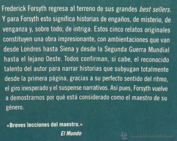 Libros antiguos: Libro el Veterano, de Frederick Forsyth, editorial De Bolsillo, - Foto 2
