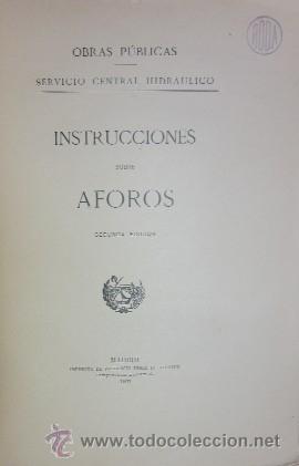 Libros antiguos: INSTRUCCIONES SOBRE AFOROS - A&Ntilde;O 1911 - Foto 2
