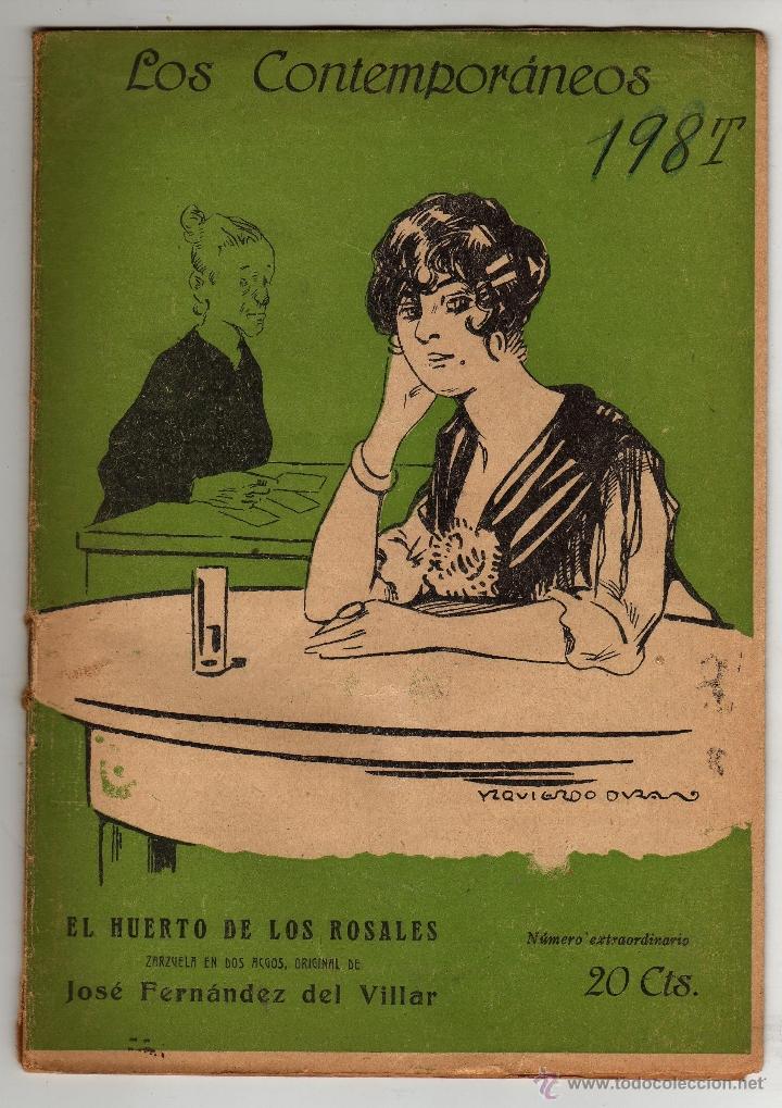 Old books: LOS CONTEMPOR&Aacute;NEOS DE JOSE FERNANDEZ DEL VILLAR 1921 N&ordm; EXTRAORDINARIO